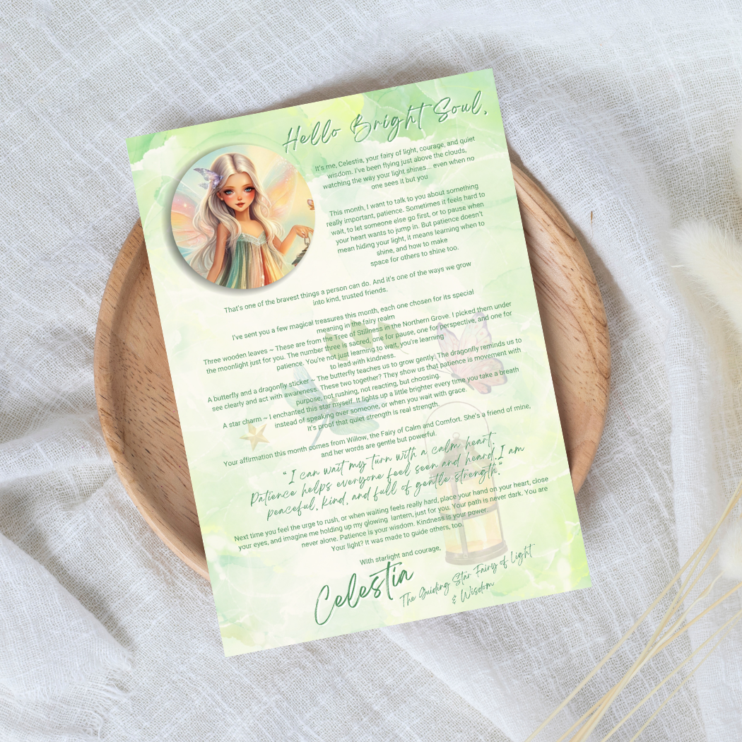 Pay-as-you-go digital subscription for printable fairy letters for kids aged 3+