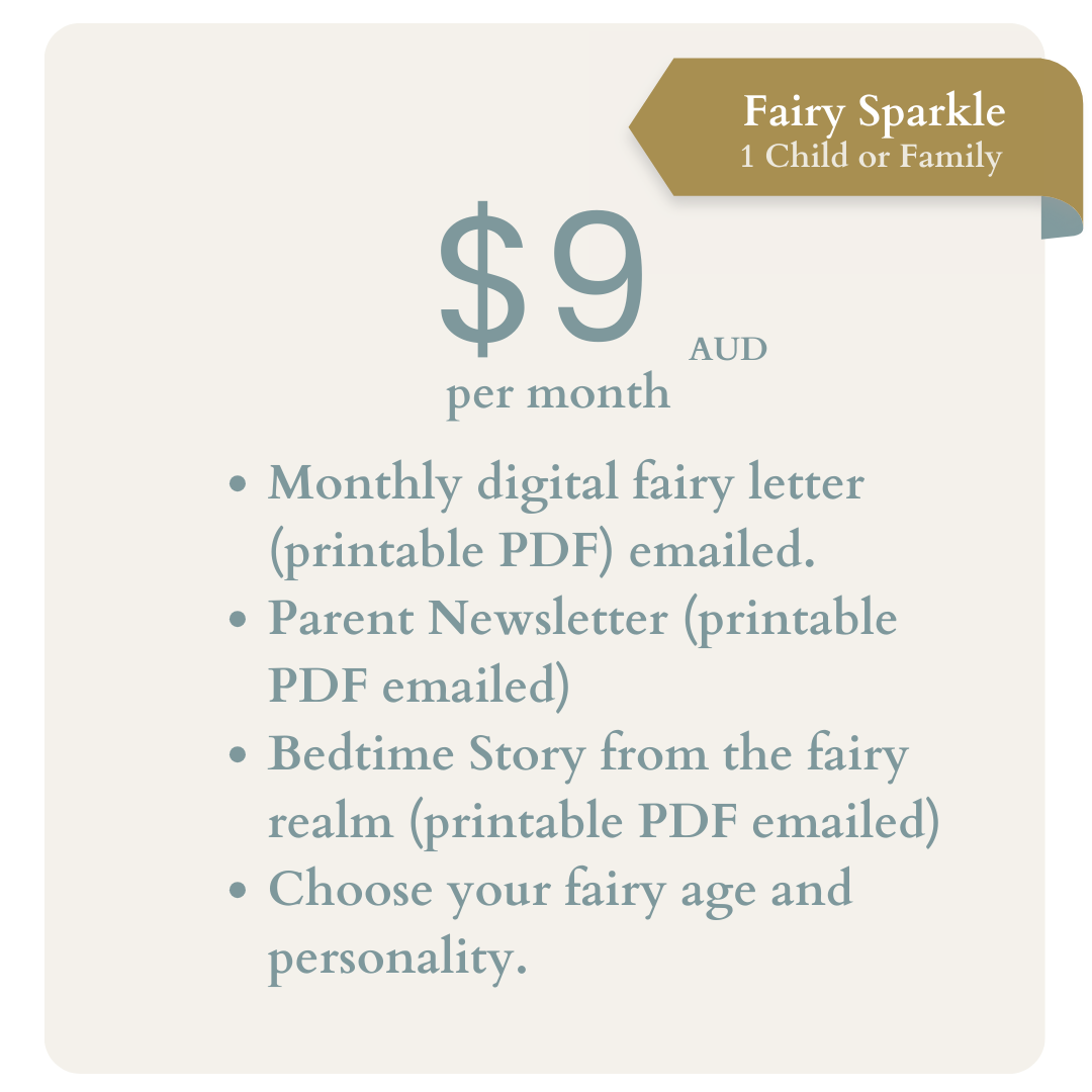 Digital Fairy Letter Subscription – Printable Monthly Fairy Mail to Spark Imagination & Confidence (Pay-as-You-Go)