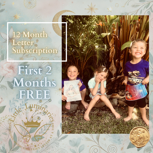 12-Month Mailed Fairy Letter Subscription – Printed Monthly Magic Delivered to Your Door (2 Months FREE)