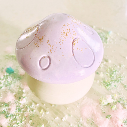 Purple mushroom potion pot