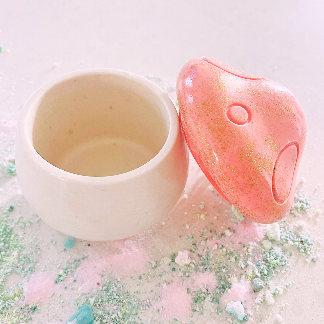 orange Mushroom Potion Pot Open