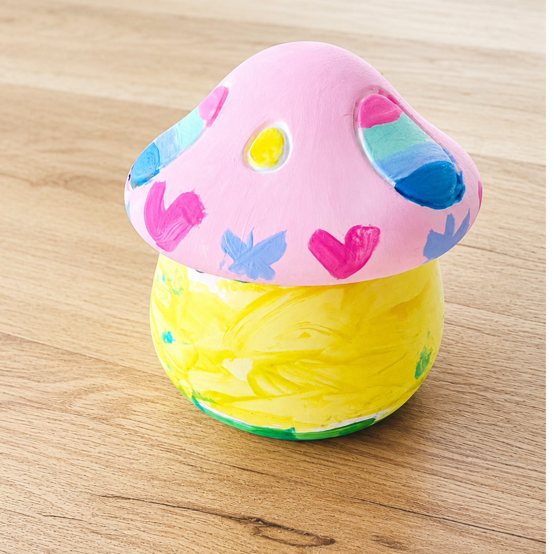 colourful mushroom potion pot