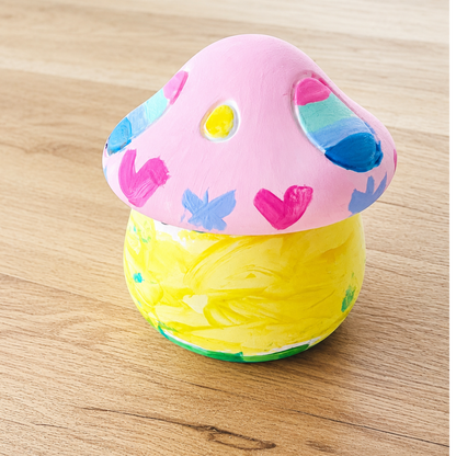 colourful mushroom potion pot