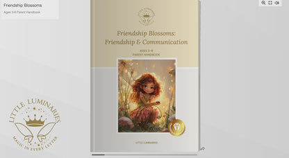 Flip book friendship blossoms Parent handbook