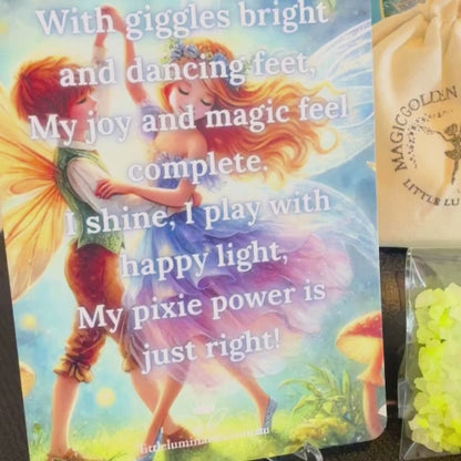 Little Luminaries Pixie Power potion making set with cauldron and affirmation card