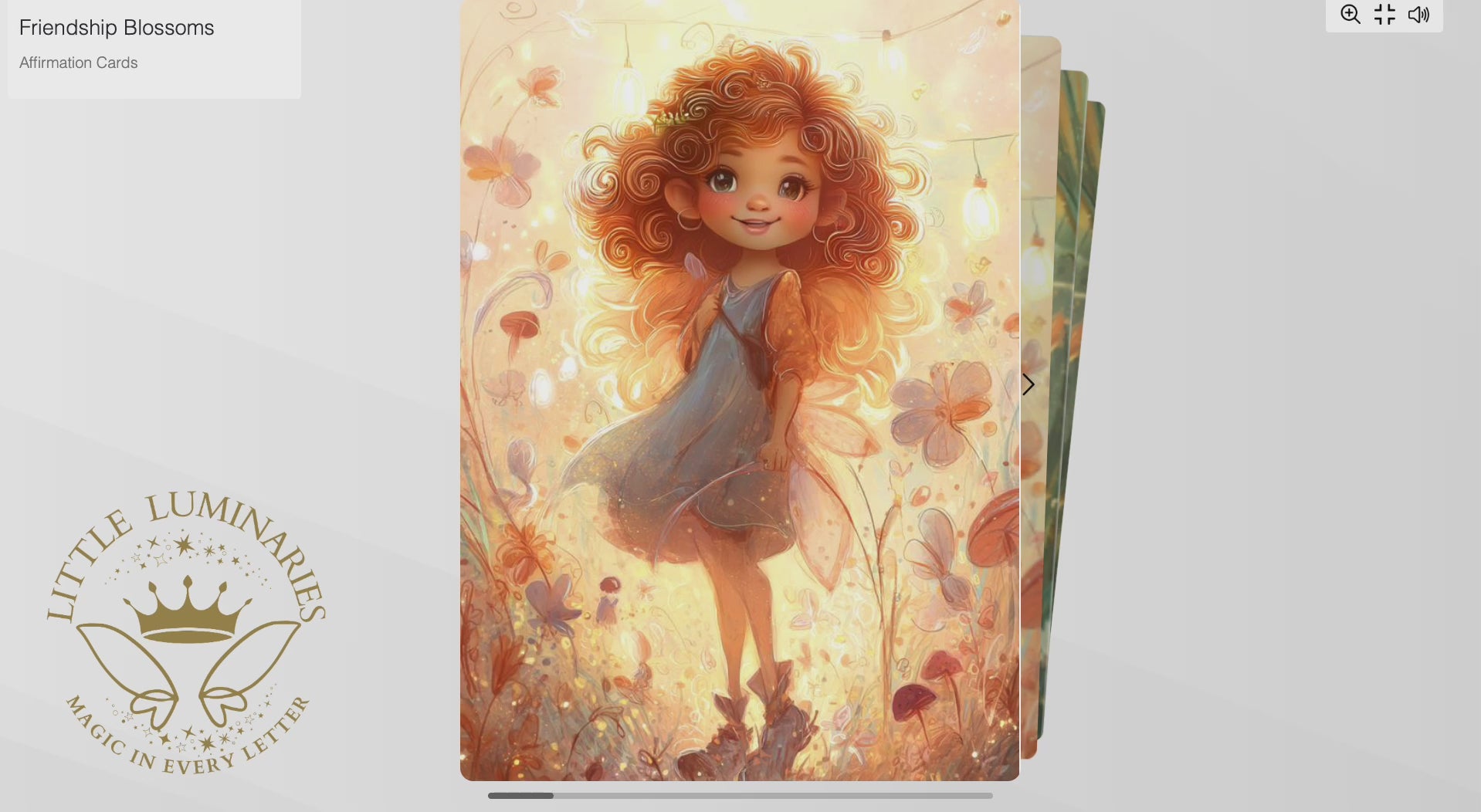 Flip book friendship blossoms affirmation Cards