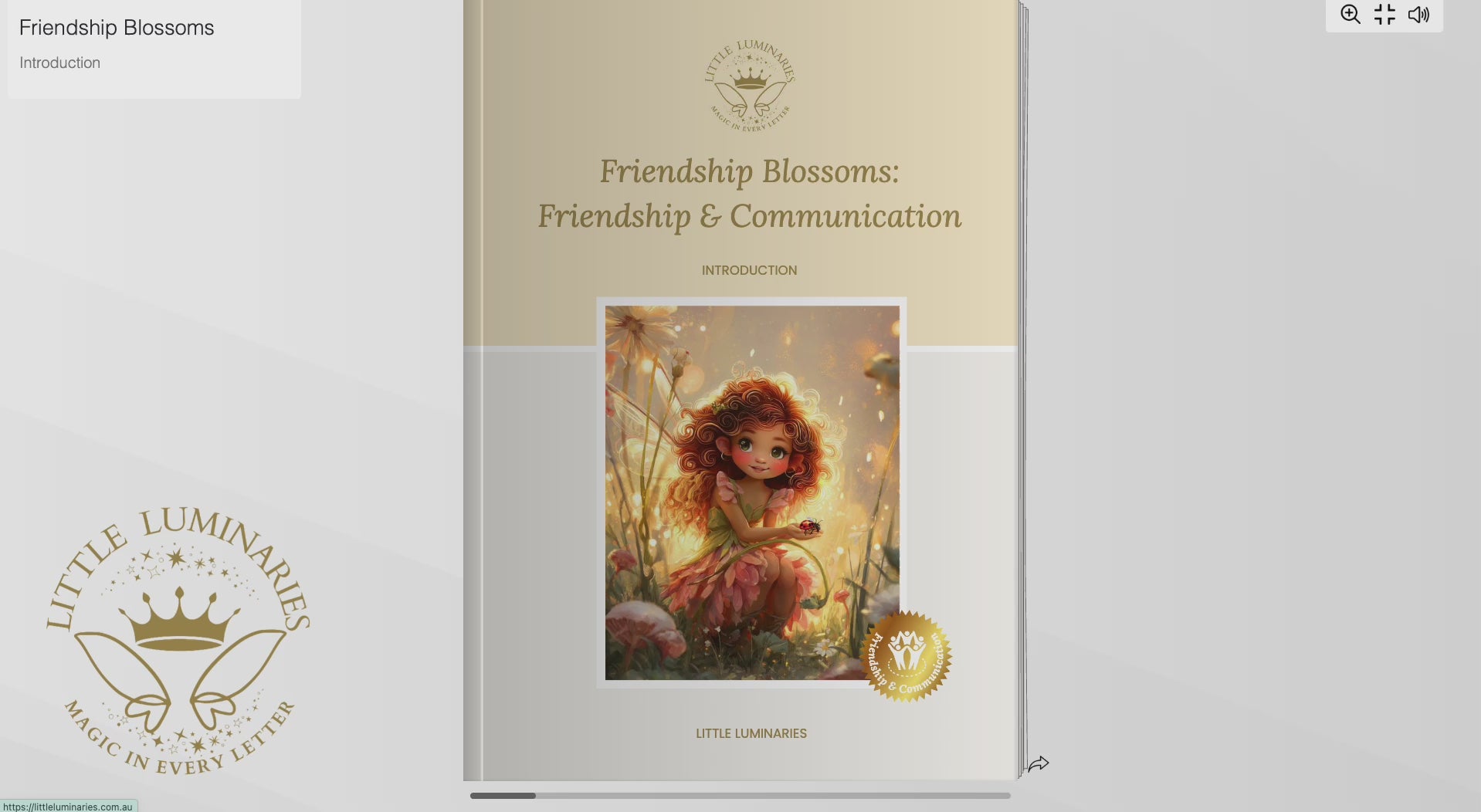 Flip book friendship blossoms Introduction