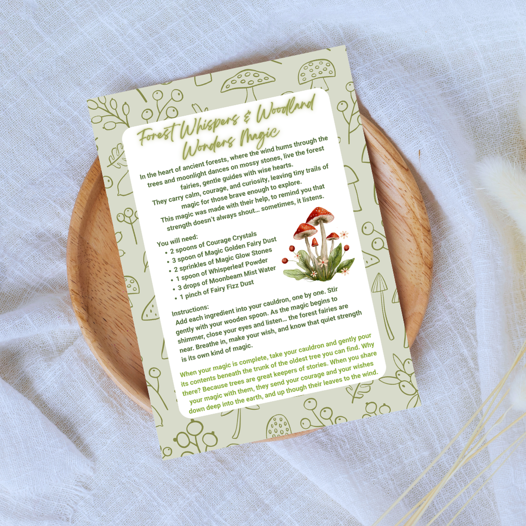 Wooden spoon with a recipe card on a white fabric background